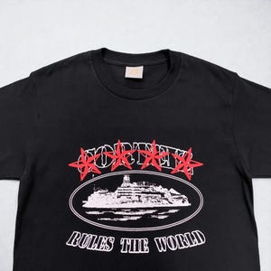 Corteiz 4 Star Alcatraz T-Shirt Black image 2