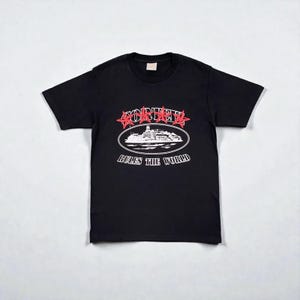 Corteiz 4 Star Alcatraz T-Shirt Black image 1