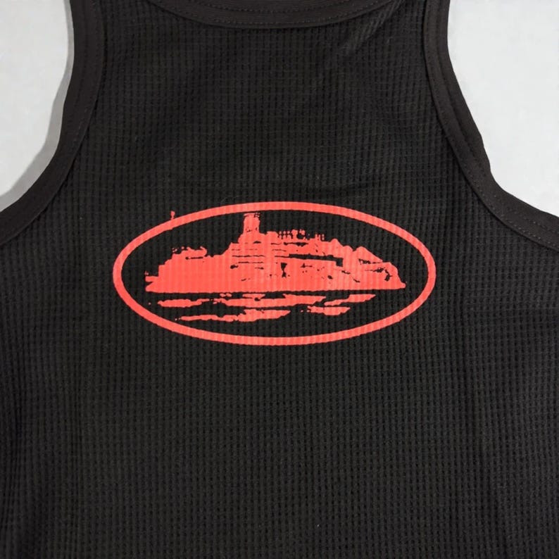 Corteiz Alcatraz Womens Crop Top Black/Red image 3