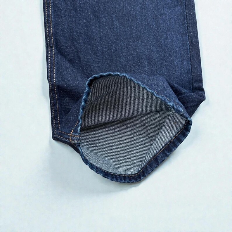 Corteiz Frayed Denim Baggy Jeans Navy image 6