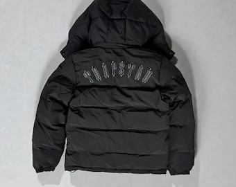 Trapstar Men's Irongate Detachable Hooded Puffer Jacket Black