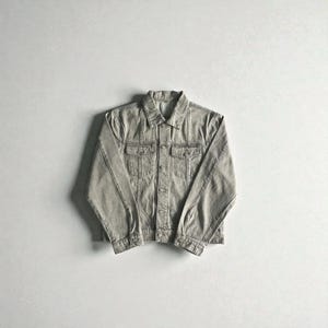 Corteiz C-Star Denim Jacket Grey image 1