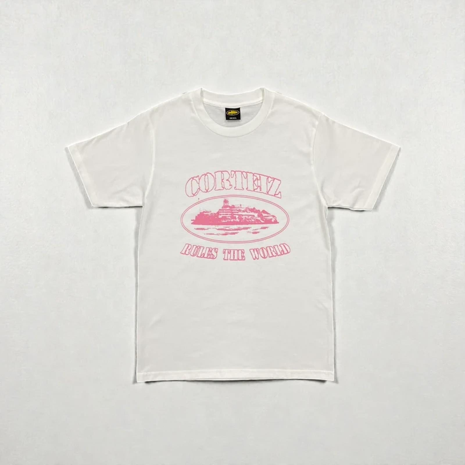 Corteiz Alcatraz Tee White/pink - Etsy
