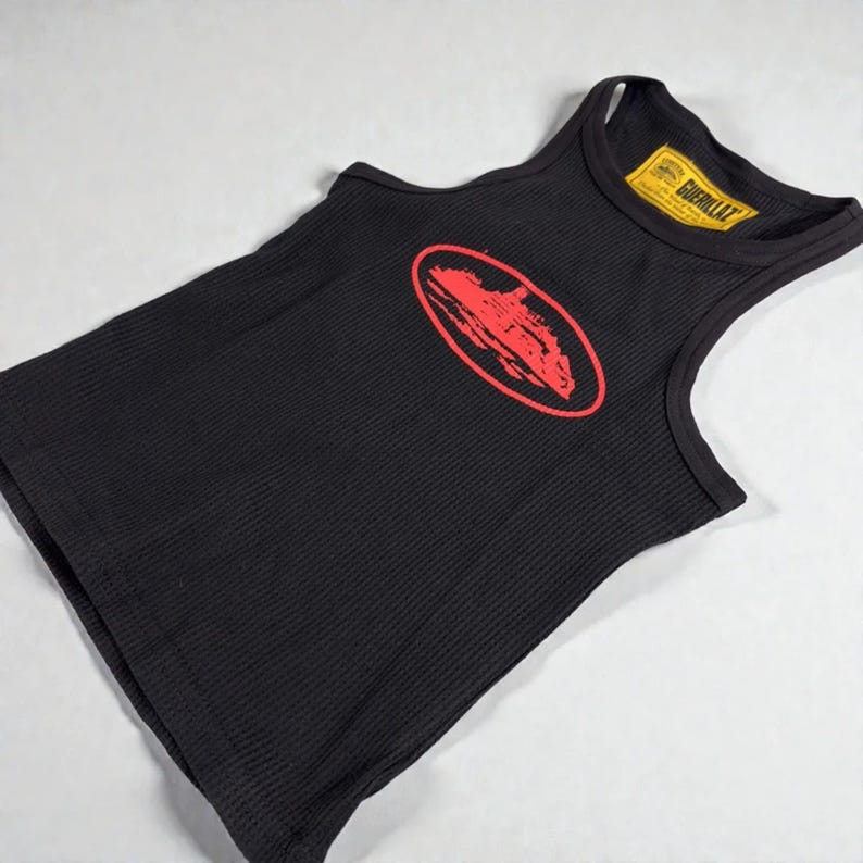 Corteiz Alcatraz Womens Crop Top Black/Red image 2