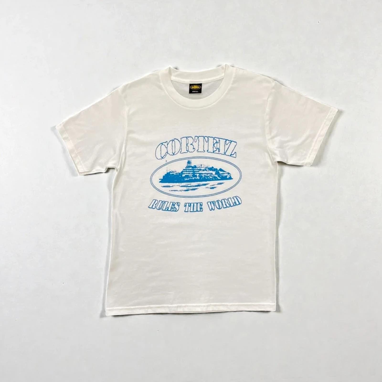 Corteiz Alcatraz Tee White/blue - Etsy