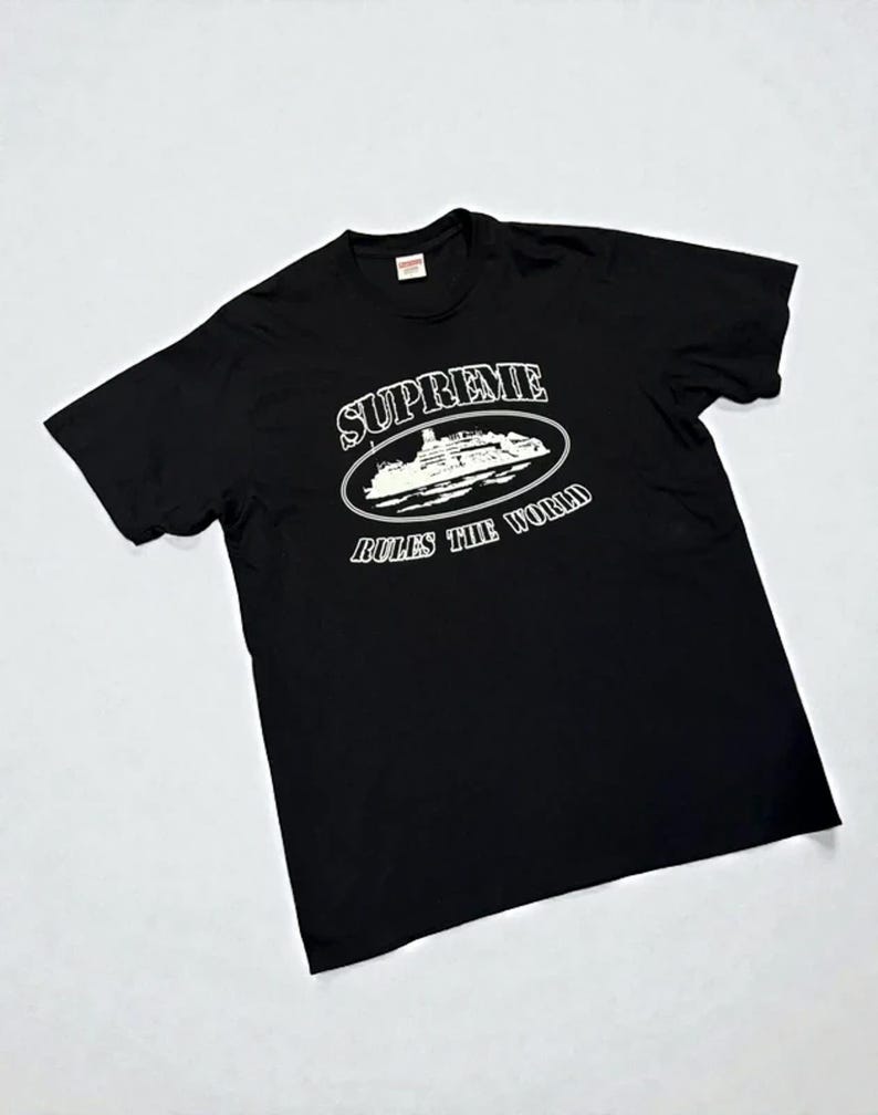 Supreme x Corteiz RTW T-Shirt Black image 1