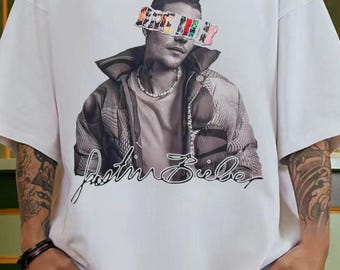 Justin Bieber Shirt, Pop-Sänger-Fan-T-Shirt, Konzert-Outfit-Musikliebhaber