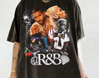 Chris Brown Usher Tour Shirt, Raymond Brown R&B Concert Graphic Tee
