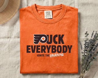 F * ck Everybody Shirt, Philadelphia Hockey Playoff 2026 Grafik-T-Shirt