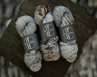 Birch | DK Weight | Hand dyed yarn | DK Yarn | 4 Ply | Superwash Extrafine Merino Wool | Nylon | AK Venture Yarn