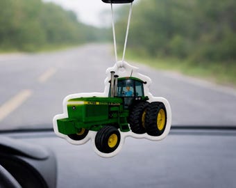 Handmade Tractor Air Freshener | Black Ice Scented Farmhouse Car Decor