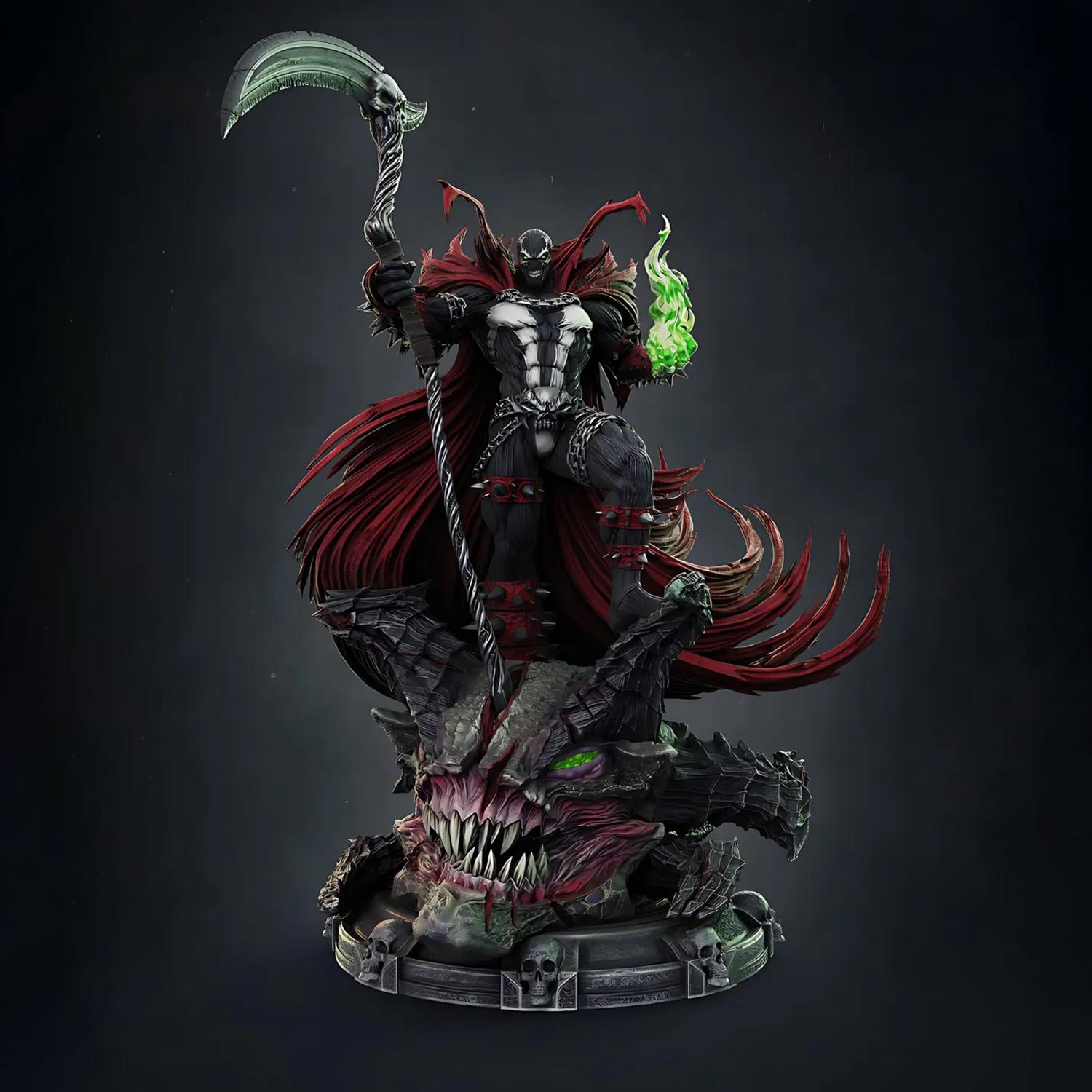 King Spawn Sculpture STL | Comic Series Inspired 3D Print Model - Etsy