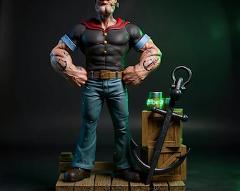 Popeye 3D STL Print File Model Download