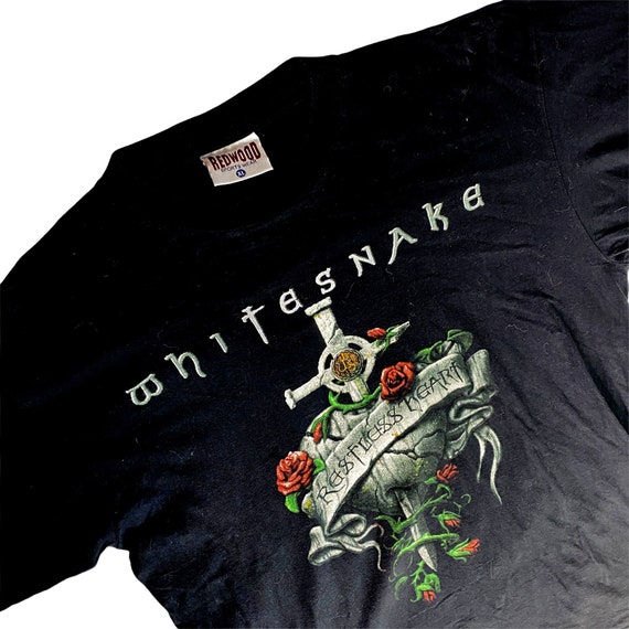 Whitesnake 1997 Restless Heart World Tour T Shirt Xl Black Etsy