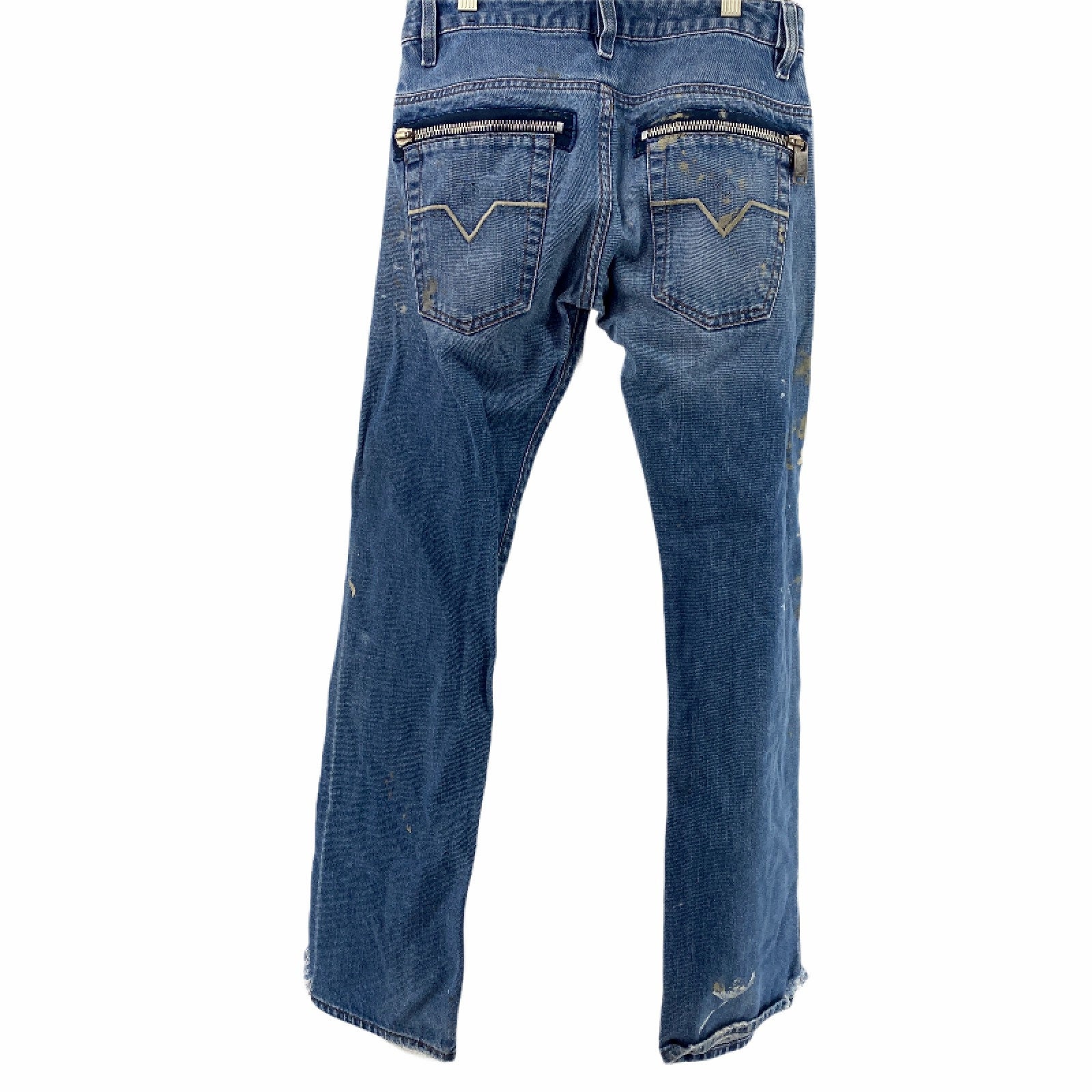 Vintage Diesel Jeans Mens 27x29 Service Spa Paint Splash | Etsy