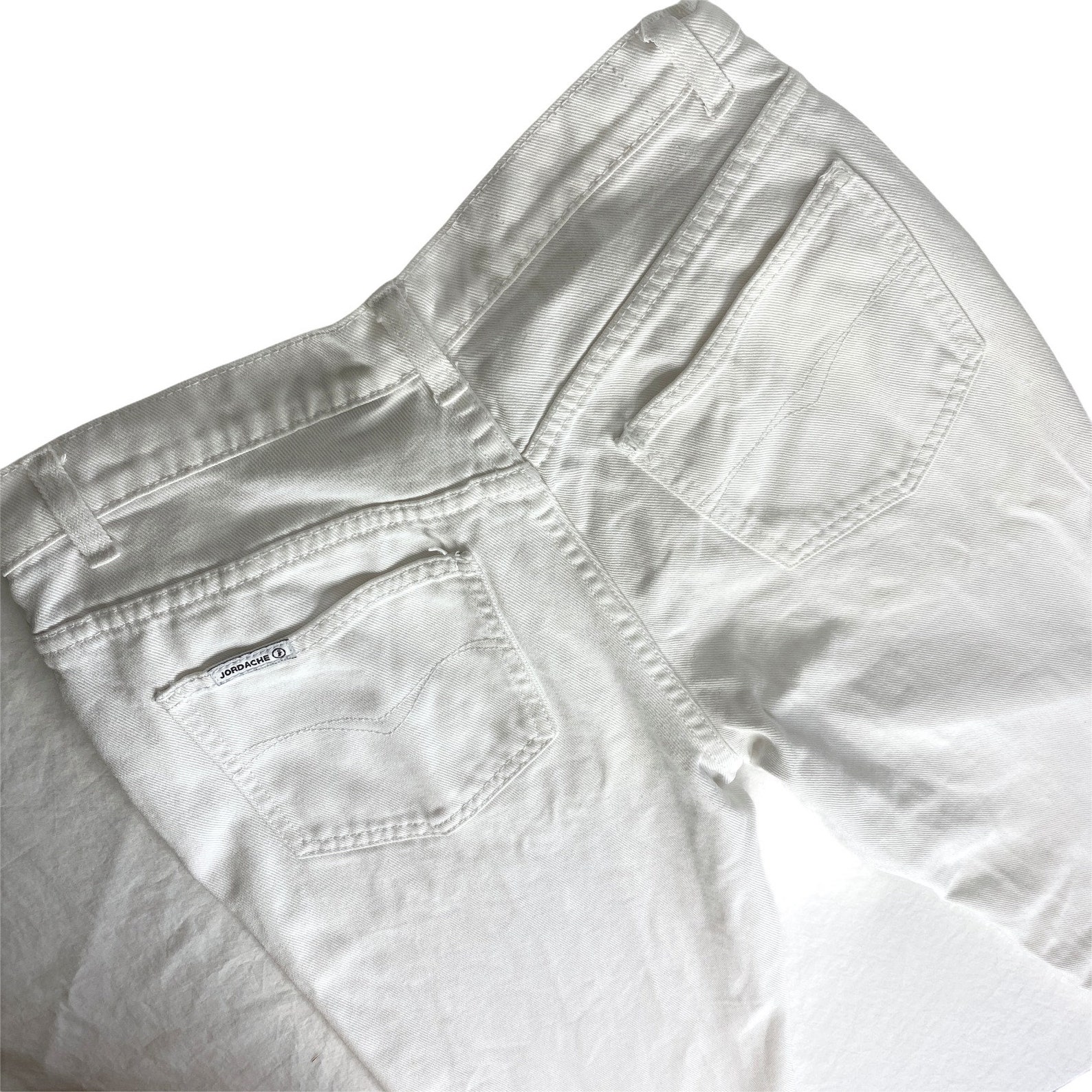 Vintage 1980s Jordache Jeans 26x27 Waist White Denim High | Etsy