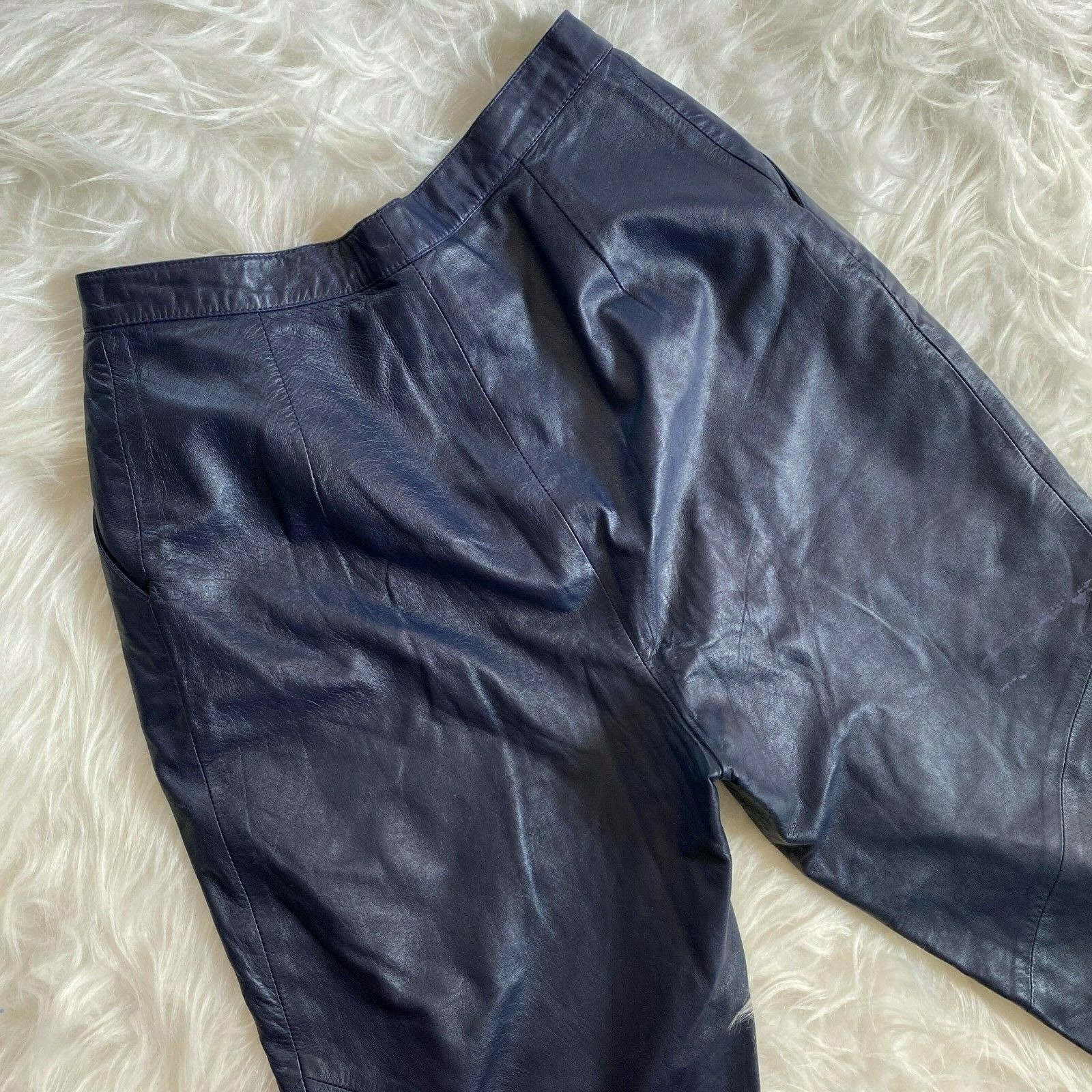 VTG 80'S RUTH WAGNER Leather Pants Size 
