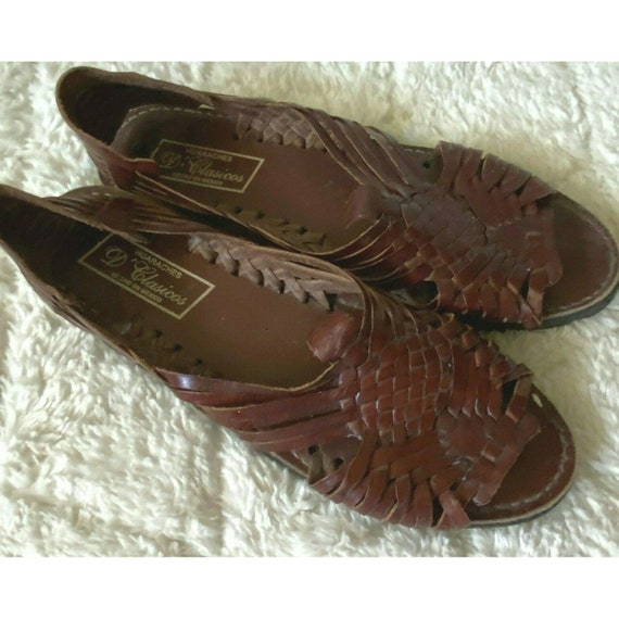 D’CLASICOS Huaraches Mexican Woven Leather Sandals