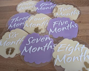 Handmade Baby mile stones, celebrate, new baby