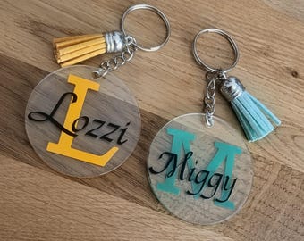 Name and Initials, Personalised Keyring