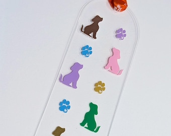Bookmark - Puppies and Paw Prints