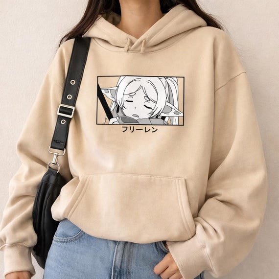 Frieren Graphic Hoodie – Anime Streetwear Sweatshirt Gift