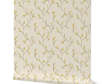 Chinoiserie trailing Cherry Blossom Spring - Non-Pasted wallpaper - 1 roll