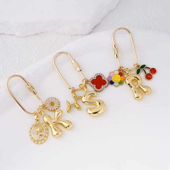Custom keychain, initial keychain,Make Your Own Keychain,handbag accessory, letter bag charm,customizable bag charm,Mother's Day Gift