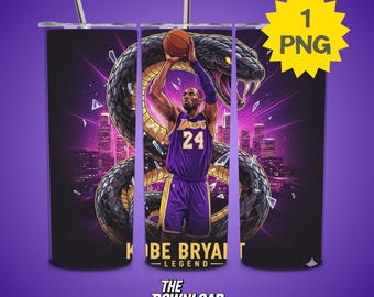 Kobe Bryant Tumbler Wrap - Mamba Mentalität Tribut (Digitales Design)
