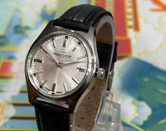 Authentic Vintage Jaeger-LeCoultre Club Manual Wind Watch – Sunburst Grey Dial