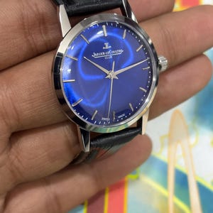 Timeless Jaeger-LeCoultre vintage watch blue dial manual wind collector piece