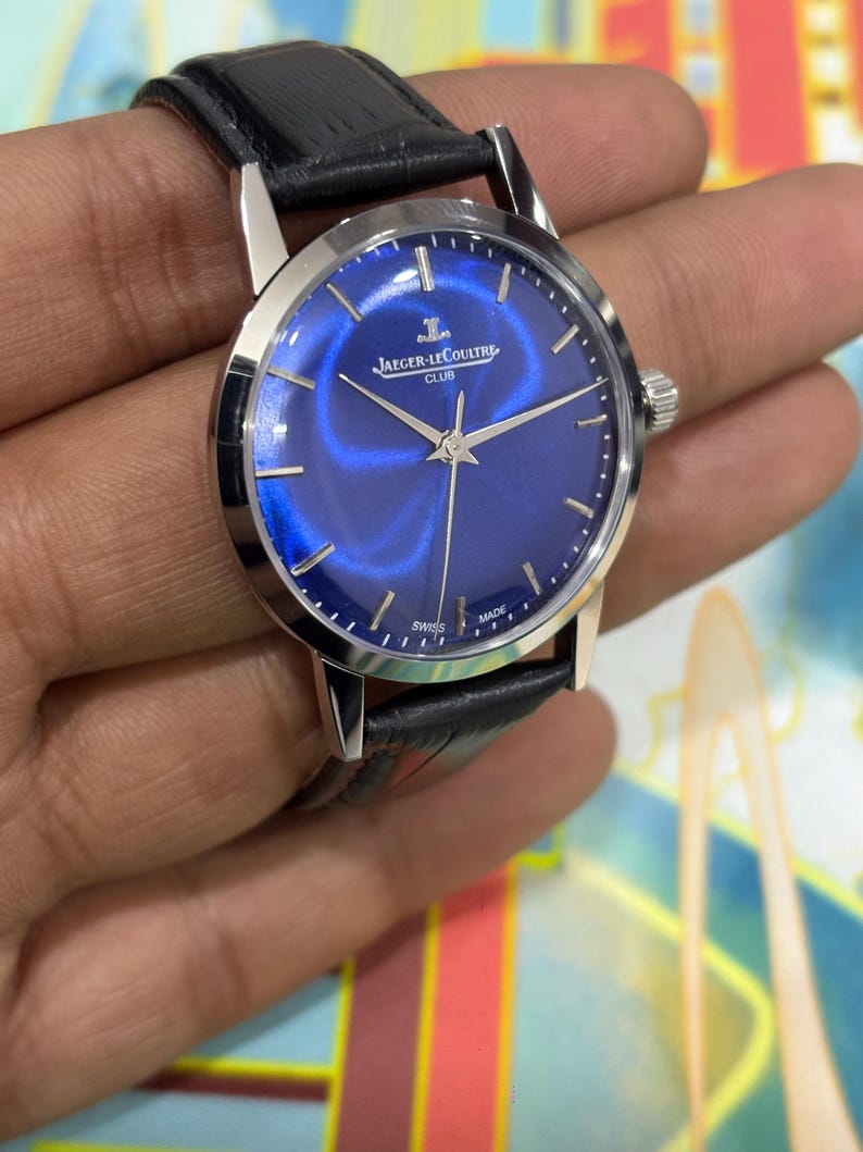Timeless Jaeger-LeCoultre vintage watch blue dial manual wind collector piece