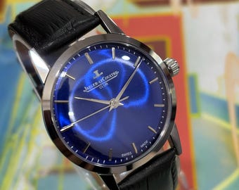 Authentic Vintage Jaeger-LeCoultre Club Watch – Manual Wind, Sunburst  Blue Dial, Swiss Classic