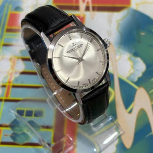 Classic Jaeger-LeCoultre Club watch men vintage mechanical manual wind Swiss timepiece