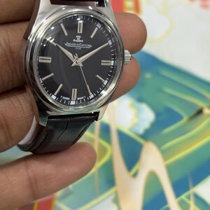 Authentic Vintage Jaeger-LeCoultre Club Manual Wind Watch Black Dial Classic Dress Watch