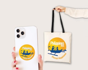 Logo Konwencji Świadków Jehowy na Filipinach, projekt wiecznego szczęścia (plik cyfrowy)