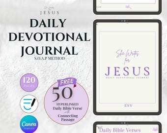 Dziennik Studium Biblii S.O.A.P., ESV, Codzienne nabożeństwo | 50 darmowych wersetów biblijnych | Pobieranie pliku PDF w wersji cyfrowej