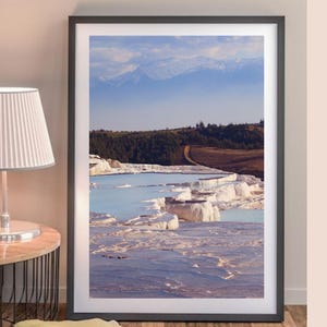 Impression de travertins de Pamukkale (téléchargement instantané)