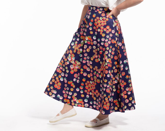 Tomato Skirt Vegetable Skirt Tomato Long Skirt - Etsy