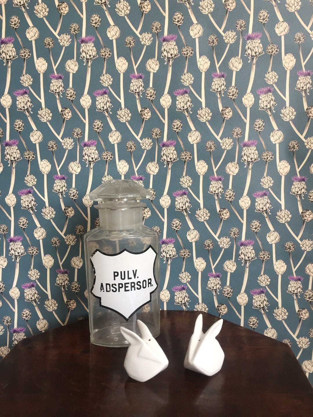 Artichoke Wallpaper, Dark Green Wallpaper, Botanical Wall Decor - Etsy