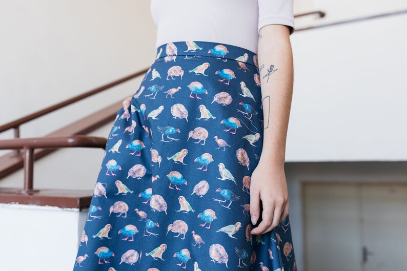 Handmade kiwi bird skirt New Zealand 