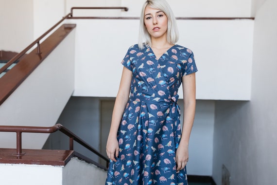 bird wrap dress