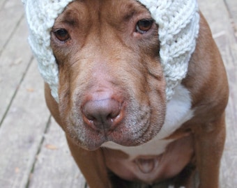Dog Snood White Mouse MADE TO ORDER