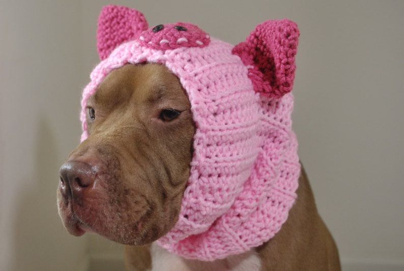 Dog Snood Pink Pig Made to Order image 3