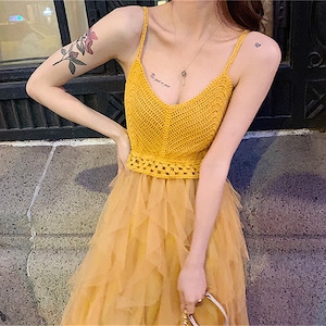 Tulle Slip Dress, Seaside Dress, Princess Ball Dress, Cottagecore Dress, Milkmaid Dress, Wedding Bridesmaid Guest Dress, Homecoming Dress