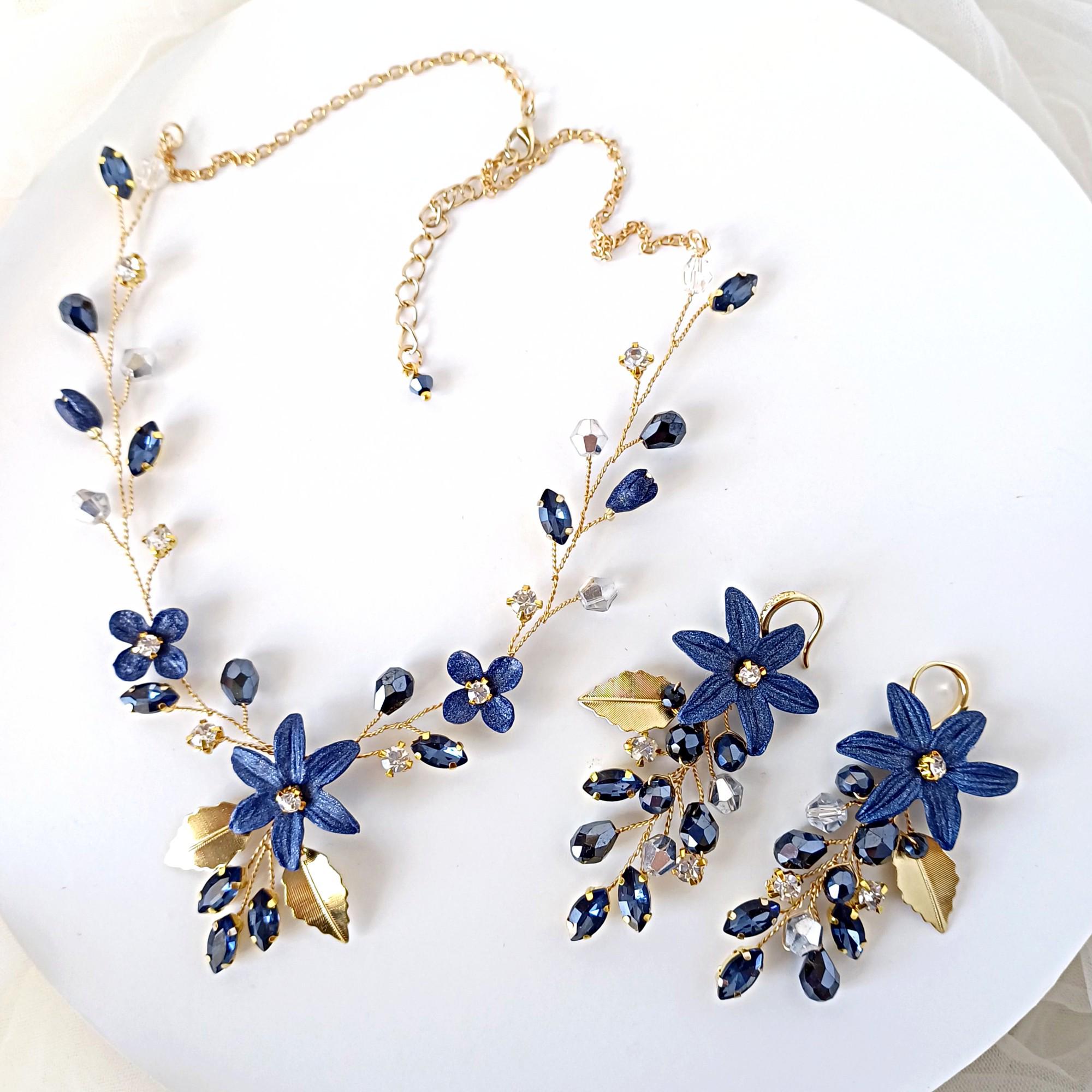 Navy Prom Jewelry