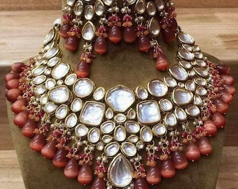 Gargantilla Kundan verde esmeralda, collar polki estilo sabyasachi, joyería nupcial india, declaración nupcial