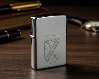 Naval Signals School Mfms - Lga - Zippo Storm Lighter M. Etched engraving - German Army