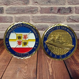 Coin F218 Fregatte Mecklenburg-vorpommern - 50mm - German Navy