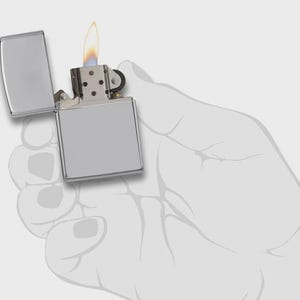 U.S.M.C. Semper Fidelis – Zippo Windproof Lighter M. Diamond Engraving – US Army image 3